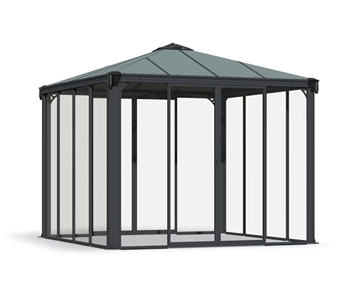 Ledro 3000 Closed Garden Gazebo, grau von Palram
