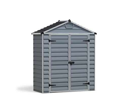 Palram 6X3 Skylight Shed Dark Grau Bundle Gerätehäuser, 90,2x184,2x217 cm von Palram