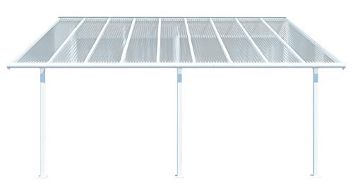 Palram - Canopia Aluminium Terrassenüberdachung Sierra | Weiß | 299x555x305 cm von Palram