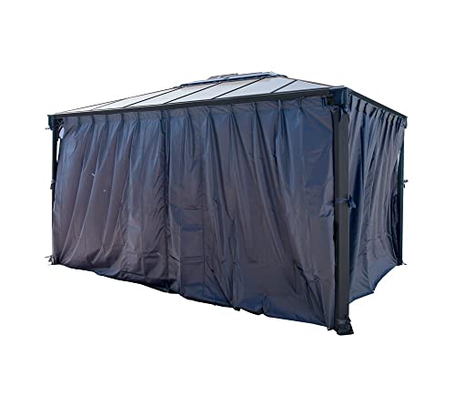 Palram Canopia Vorhang-Set passend für Palermo 4300, Kit de rideaux pour tonnelle, Grau Palram Canopia Vorhang-Set passend für Palermo 4300, Kit de rideaux pour tonnelle, Grau von Palram