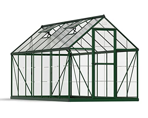 Palram Hybrid Gewächshaus, grün, 426 x 185 x 208 cm von CANOPIA