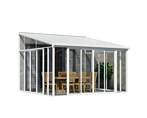 Palram Sanremo Veranda Wintergarten, weiß, 382 x 435 x 310 cm von Palram