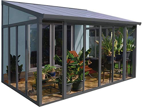 Palram Veranda San Remo Wintergarten, Grau, 295x425x310 cm von Palram