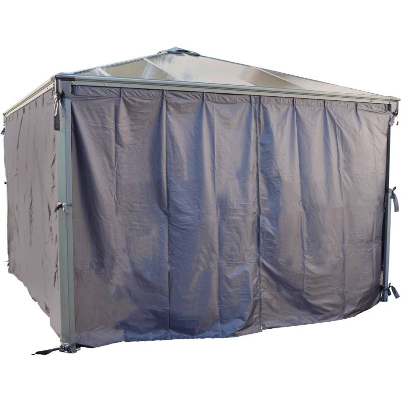Palram - Canopia  Vorhangset für 3 - 4m Pavillons Anthrazit von CANOPIA by PALRAM