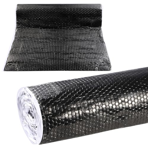 Pamatio 2 m² ABM Alubutyl Dämmmatte Schalldämmung Selbstklebend Anti Dröhn Matte - 21,52 sq.ft(4mx50cm) Dämmschaummatte Auto - Camper Fahrzeugruhe Fahrzeugdämmung - Feuerfest Einfacher Schnitt von Pamatio