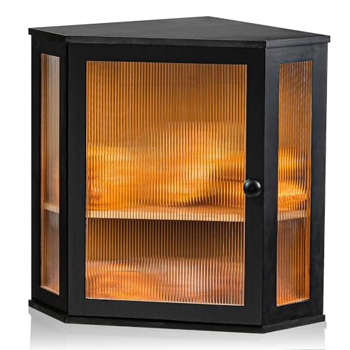 Bambus Brotkasten Mit Doppelschicht, Große Brotbox Für Die Ecke 42x31x31 CM, Lebensmittelsichere Brotaufbewahrung Aus Holz, Einfach Zu Montierender Küchenaufbewahrungsbehälter von Pameil