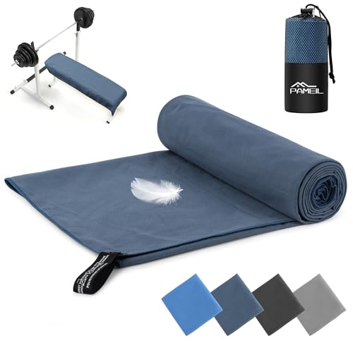 Pameil Schnelltrocknendes Handtuch - Viele Farben & Größen - Kompakte Mikrofaser Handtuch-Fitness Handtuch,Sporthandtuch,für Outdoor, Travel,Strand,Camping,Sauna,Fitness(50cmx100cm) von Pameil