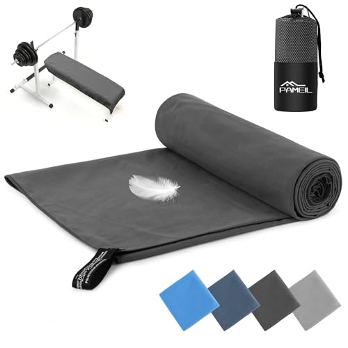 Pameil Schnelltrocknendes Handtuch - Viele Farben & Größen - Kompakte Mikrofaser Handtuch-Fitness Handtuch,Sporthandtuch,für Outdoor, Travel,Strand,Camping,Sauna,Fitness(50cmx100cm) von Pameil