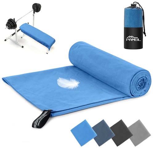 Pameil Schnelltrocknendes Handtuch - Viele Farben & Größen - Kompakte Mikrofaser Handtuch-Fitness Handtuch,Sporthandtuch,für Outdoor, Travel,Strand,Camping,Sauna,Fitness(50cmx100cm) von Pameil