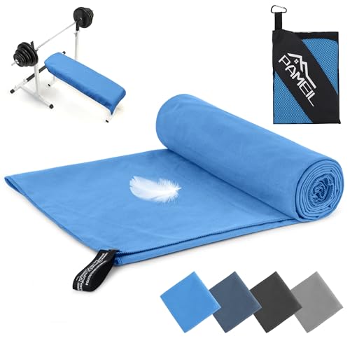 Pameil Microfaser Badetuch Groß- Viele Farben & Größen-Kompakte Mikrofaser Badetücher Groß 100x200cm,Fitnesshandtuch,Saunatuch,Sporthandtuch,für Fitness, Sport,Travel,Strand,Camping,Sauna von Pameil