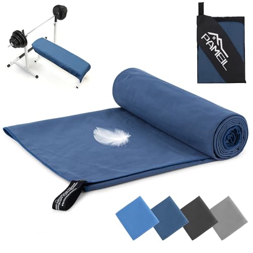 Pameil Saunatuch Microfaser - Viele Farben & Größen - Kompakte Saunatuch 100x200cm,Fitnesshandtuch,Sporthandtuch,Mikrofaser Handtuch für Fitness, Sport,Travel,Strand,Camping von Pameil