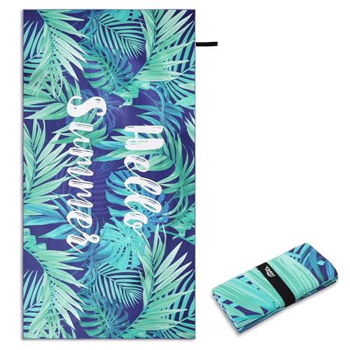 Pameil Strandhandtuch XXL Mikrofaser Badetuch 200x100cm,Mikrofaser Strandtuch Kompakt und Sandfest, Leicht und Schnelltrocknend Reisehandtuch für den Strand,Gym, Travel,Sauna Pameil Strandhandtuch XXL Mikrofaser Badetuch 200x100cm,Mikrofaser Strandtuch Kompakt und Sandfest, Leicht und Schnelltrocknend Reisehandtuch für den Strand,Gym, Travel,Sauna von Pameil