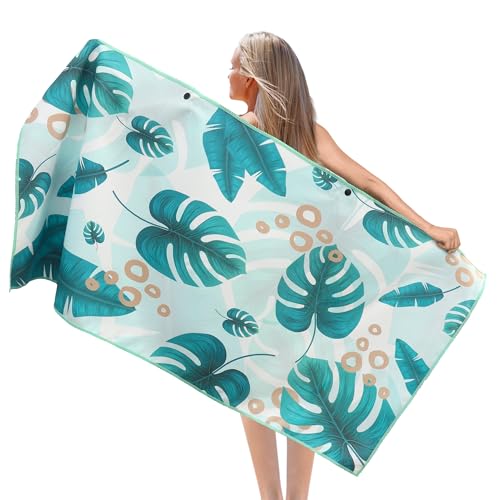 Pameil Strandtuch Mikrofaser Handtuch Groß 90x180cm,Microfaser Handtücher Kompakt und Sandfest, Leicht und Schnelltrocknend Gym Handtuch für den Strand,Gym, Travel, Strand, Sauna von Pameil