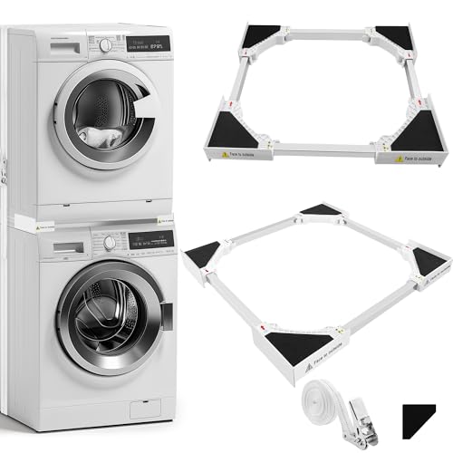 Zwischenbaurahmen Trockner Waschmaschine,Verbindungsrahmen Waschmaschine Trockner Universal,Waschmaschine Trockner Verbindung (Kunststoff Verbindungsrahmen) von Pameil