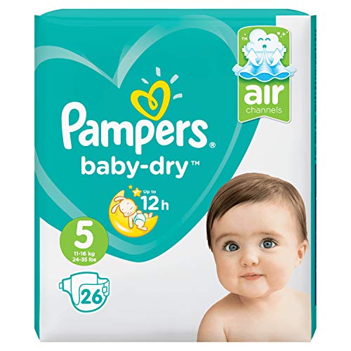 Pampers Windeln babydry Größe 5 Junior, 1123 kg, Sparpack von Pampers