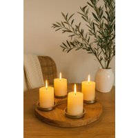 Adventskranz Aus Holz - Kerzenhalter Advent Rustikale Tischkranz Tischdeko Weihnachten Natur Geschenkidee von Pamplex