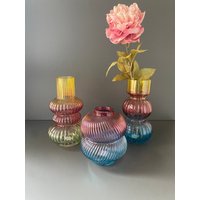 Bunte Glas Vase - Blumenvase Twister Tischvase von Pamplex