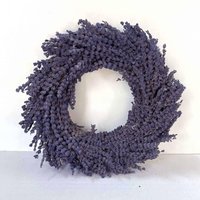 Getrockneter Lavendelkranz - Trockenblumenkranz Türkranz & Wandkranz Frühlingsdeko Geschenkidee Natürliche Deko Ø 30cm von Pamplex