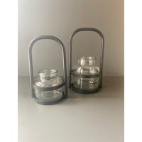 Laterne, Schwarz - Gartenlaterne Metall Windlicht Mit Glas Gartendeko Geschenkidee von Pamplex