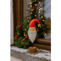 Metall Nikolaus Weihnachtsmann Aufsteller - Weihnachtsdeko Dekofigur Holz/Metall Winterdeko Geschenkidee Weihnachten Metall Nikolaus Weihnachtsmann Aufsteller - Weihnachtsdeko Dekofigur Holz/Metall Winterdeko Geschenkidee Weihnachten von Pamplex