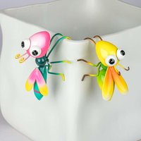 Metall Wandkäfer - Metallkäfer Deko-Hänger Gartenfigur Insekten Wanddeko 2 Farben von Pamplex