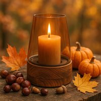 Windlicht Glas Holz Braun, Herbstdeko - Tischdeko Rustikal , Windlichtglas Mit Naturholz Laterne Naturdeko Skandinavisch Geschenkidee Windlicht Glas Holz Braun, Herbstdeko - Tischdeko Rustikal , Windlichtglas Mit Naturholz Laterne Naturdeko Skandinavisch Geschenkidee von Pamplex