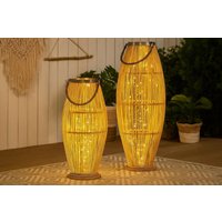 xl Bodenlaterne - Rattan Laterne Groß Säulenlaterne Wohn Und Terrassen Deko Boho Stil Geschenkidee 2 Größen xl Bodenlaterne - Rattan Laterne Groß Säulenlaterne Wohn Und Terrassen Deko Boho Stil Geschenkidee 2 Größen von Pamplex