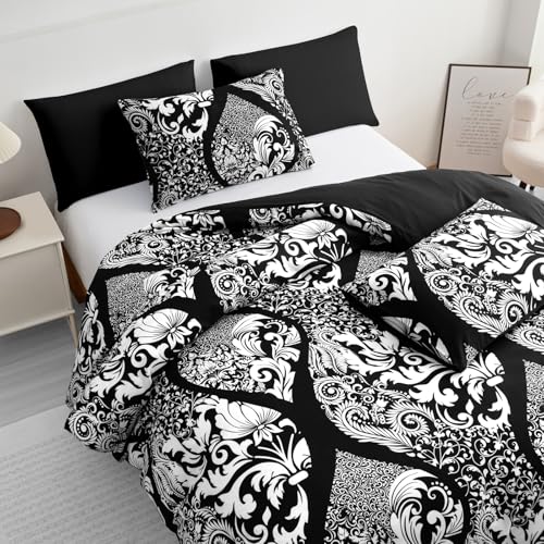 Pamposh Bettwäsche-Set für Einzelbett, Premium-Bettwäsche-Set aus gebürsteter Mikrofaser, ultraweich, hypoallergen, wendbar, bügelfrei, luxuriöses Bettwäsche-Set mit Reißverschluss Pamposh Bettwäsche-Set für Einzelbett, Premium-Bettwäsche-Set aus gebürsteter Mikrofaser, ultraweich, hypoallergen, wendbar, bügelfrei, luxuriöses Bettwäsche-Set mit Reißverschluss von Pamposh