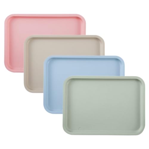 Pamtns 4 Stück Serviertablett Tablett Kunststoff Serviertablett Klein Rechteckig Teetablett Servierplatten für Party Deko Tablett Getränke Tabletts Rutschfest Wiederverwendbare für Küche Restaurant Pamtns 4 Stück Serviertablett Tablett Kunststoff Serviertablett Klein Rechteckig Teetablett Servierplatten für Party Deko Tablett Getränke Tabletts Rutschfest Wiederverwendbare für Küche Restaurant von Pamtns