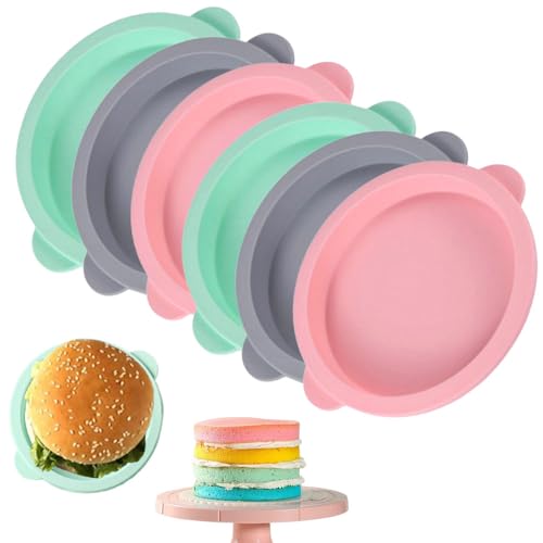 Pamtns 6 Stück Heißluftfritteuse Eierform Silikon Kuchenformen Rund Schichtkuchen Backform Ø 10cm Burger Buns Backform Antihaft-Silikonform für Backen Kuchen Sandwiches Muffins Pfannkuchenform Pamtns 6 Stück Heißluftfritteuse Eierform Silikon Kuchenformen Rund Schichtkuchen Backform Ø 10cm Burger Buns Backform Antihaft-Silikonform für Backen Kuchen Sandwiches Muffins Pfannkuchenform von Pamtns