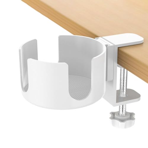 Pamtns Becherhalter Schreibtisch Getränkehalter Tisch Flaschenhalter Flaschenhalter Kreativen Büro Becherhalters Anti Verschütten Tassenhalter Cup Holder Weiß für Büro Küche Zuhause Outdoor von Pamtns