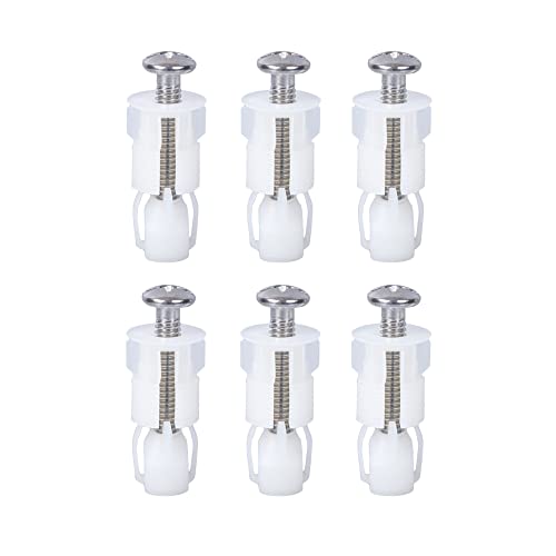 Pamtns Expansionsschraube für WC Sitz 6 Stück Toilettensitz Schrauben WC Sackloch Expansionsschraube Schrauben für Toilettensitz Universal WC Sitz Befestigungsset Dübel Set für Toilettensitz von Pamtns