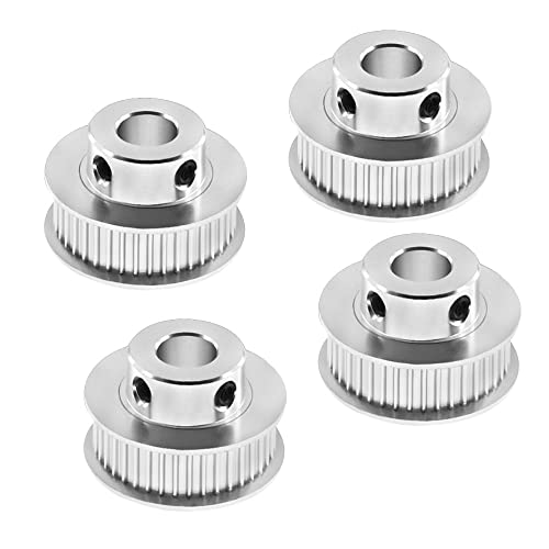 Pamtns GT2 Pulley 4 Stück GT2 Zahnriemenrad Zahnriemenscheibe GT2 Timing Pulley Aluminium Bohrung GT2 Umlenkrolle Aluminium GT2 Zahnriemenscheibe Aluminium GT2 Riemenscheiben Set für 3D Drucker von Pamtns