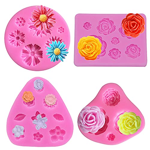 Pamtns Silikonform Blume 4 Stück Silikonform Schleife Silikonform Blumen Silikon Formen Silikonformen Backen Silicone Mold Schokoladenform Silikonformen Fondant Silikonform Rose Silikon Form Pamtns Silikonform Blume 4 Stück Silikonform Schleife Silikonform Blumen Silikon Formen Silikonformen Backen Silicone Mold Schokoladenform Silikonformen Fondant Silikonform Rose Silikon Form von Pamtns