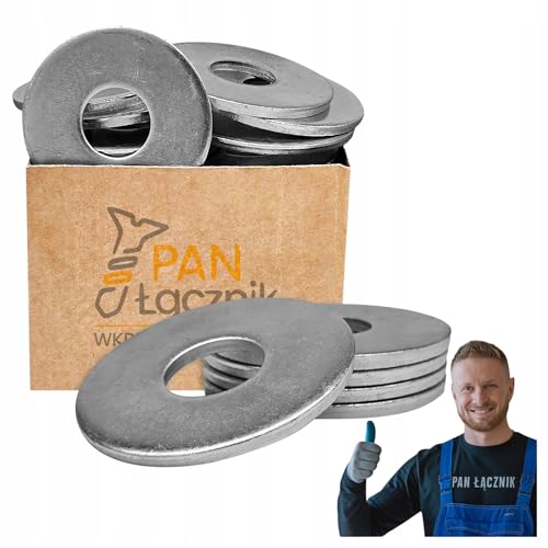 Unterlegscheiben M24 | Beilagscheiben Verzinkt | DIN 9021 | Vergrößerte | Flach | für Schrauben | für Muttern | für Gewindestange | 1 kg Unterlegscheiben M24 | Beilagscheiben Verzinkt | DIN 9021 | Vergrößerte | Flach | für Schrauben | für Muttern | für Gewindestange | 1 kg von Pan Łącznik