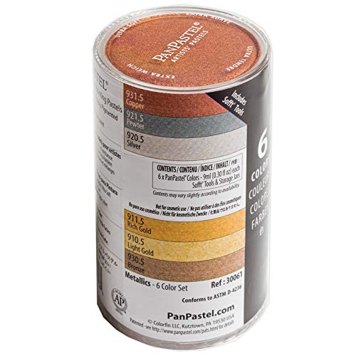 PanPastel Pastellfarben, metallic, 6er-Set von PanPastel