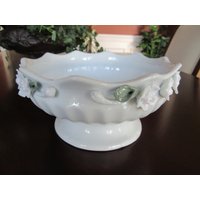 Dekorative Weiße Porzellanschale von PanVintageAttic