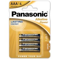 Blister 4 Alkaline-Batterien 1,5V Panasonic aaa LR03 aaa - LR03 von Panasonic