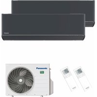 Klimaanlage Etherea Multisplit Set mit 2 Innengeräten 2,5 kW + 3,5 kW Graphit - Graphit - Panasonic von Panasonic