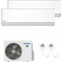 Klimaanlage Etherea Multisplit Set mit 2 Innengeräten 2 x 2,5 kW Mattweiß - Mattweiß - Panasonic von Panasonic