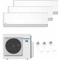 Klimaanlage Etherea Multisplit Set mit 3 Innengeräten 2 x 2,5 kW + 3,5 kW Mattweiß - Mattweiß - Panasonic von Panasonic