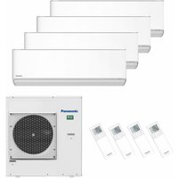 Klimaanlage Etherea Multisplit Set mit 4 Innengeräten 3 x 2,5 kW + 1 x 5,0 kW Mattweiß - Mattweiß - Panasonic von Panasonic