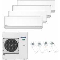 Klimaanlage Etherea Multisplit Set mit 4 Innengeräten 4 x 2,5 kW Mattweiß - Mattweiß - Panasonic von Panasonic