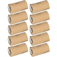 Panasonic - 10x Akku Sub-C 1,2V 3000mAh PBK300SCEY1 pp NiMH Z-Lötfahne von Panasonic