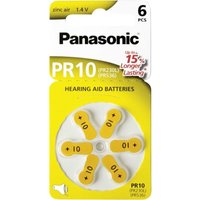 Batterie 6 x PR10 - Zink-Luft - Silber - Panasonic von Panasonic