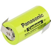 Panasonic C ZLF Spezial-Akku Baby (C) Z-Lötfahne, hochtemperaturfähig NiCd 1.2V 2500 mAh von Panasonic