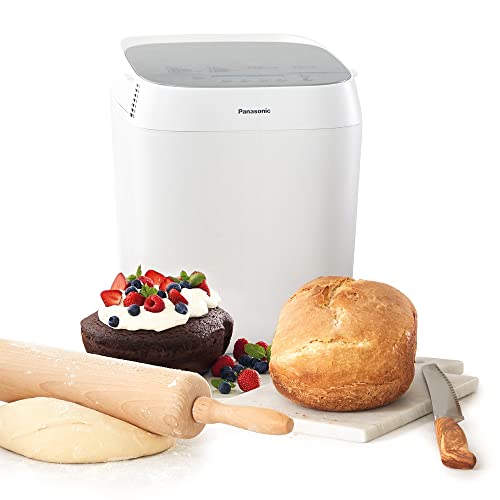 Panasonic Croustina Brotbackautomat SD-ZP2000 für Krustenbrot (18 Programme, Brotmaschine, glutenfrei, knuspriges Brot, Vollkorn-Krustenbrot), weiß von Panasonic