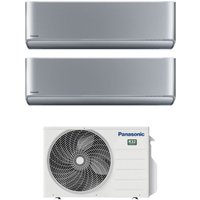 Panasonic - Dual Split Inverter-Klimagerät Serie Etherea Silver 12+12 mit CU-2Z50TBE R-32 Wi-Fi Integrated 12000+12000 Silver von Panasonic