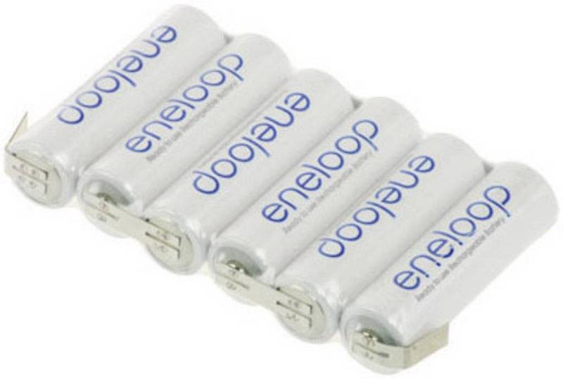 Panasonic Eneloop Akkupack 6x Mignon Aa U Lötfahne Ni Mh Reihe F1x6 7.2 V 1900m Ah B-Ware von Panasonic