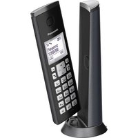 Panasonic KX-TGK220GM DECT Schnurloses Telefon analog Anrufbeantworter, Design Telefon, Freisprechen von Panasonic